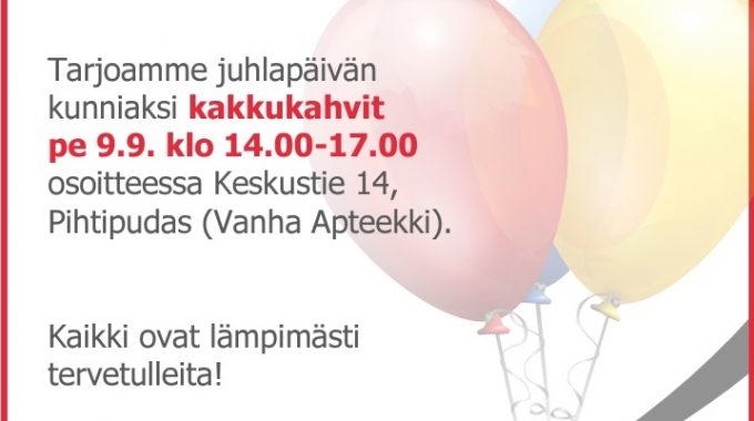 Kiviteos 20 Vuotta – Kakkukahvit